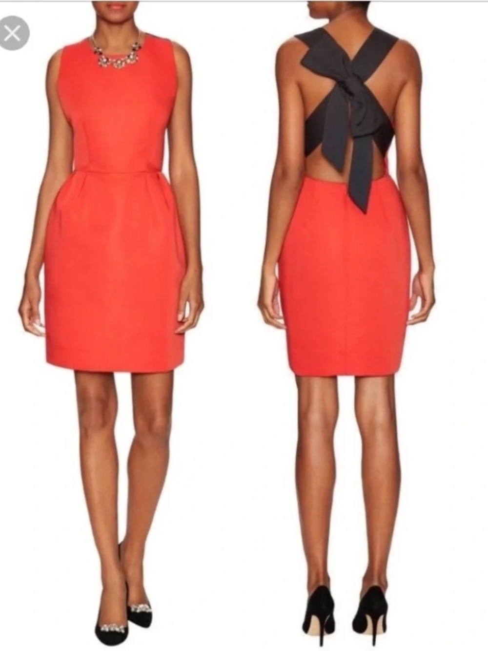 Kate Spade- Red Bow Back Dress- Size 6